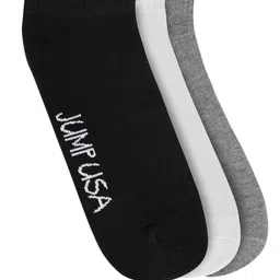 JUMP USA Men Pack Of 3 Solid Ankle Length Socks-image-87