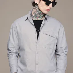 The Roadster Life Co. Pure Cotton Relaxed FitCasual Shirt-picture-23