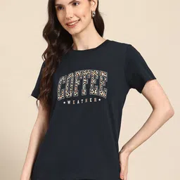 Hang and wear Typography Printed Pure Cotton T-shirt-image-66