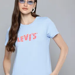 Levis Brand Logo Printed Pure Cotton T-shirt-image-14
