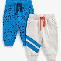 mothercare Infant Boys Pack of 2 Printed Pure Cotton Joggers-picture-36