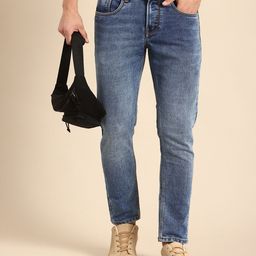 Being Human Men Cropped Fit Heavy Fade Stretchable Jeans-picture-11