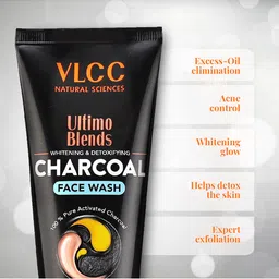 VLCC Ultimo Blends Charcoal Face Wash 100ml + Peel Off Mask 100g + Charcoal Face Pack 100g image 3