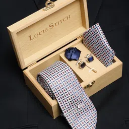 LOUIS STITCH Men Silk Necktie Accessory Gift Set-picture-22