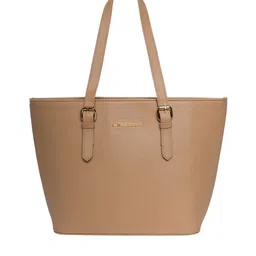 Lino Perros Brown Solid Handheld Bag-image-0