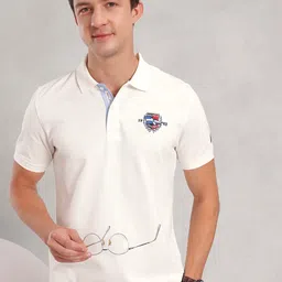 Nautica Applique Detail Polo Collar Pure Cotton T-shirt-picture-19