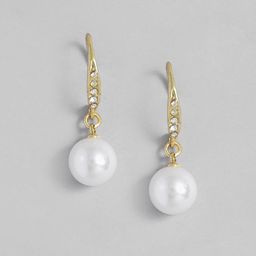 Estele Gold-Plated Contemporary Half Hoop Earrings-picture-36