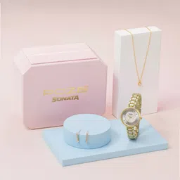 Sonata Women Dial & Bracelet Style Straps Digital Watch SP80108YM01WF-picture-30