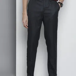 The Indian Garage Co Self Design Regular Fit Chinos Trousers-image-67