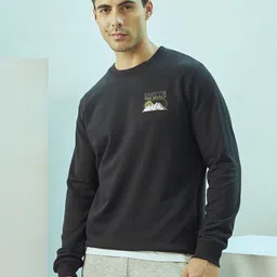 Cultsport Placement Print Sweatshirt with Pockets-image-79