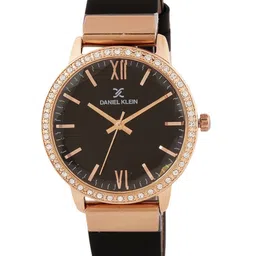 Daniel Klein Men Black & Rose Gold Analogue Watch-image-96