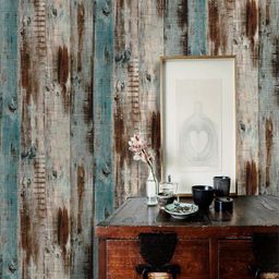 Jaamso Royals Blue & Brown Reclaimed Wood Wallpaper-picture-19