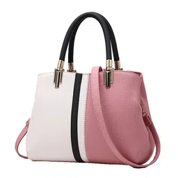 SYGA Colourblocked Leather Structured Handheld Bag-picture-31
