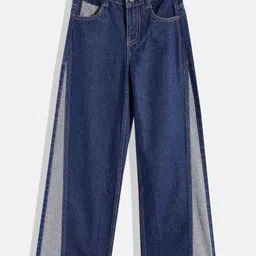 JUSTICE Girls Flared Colourblocked Jeans-image-23