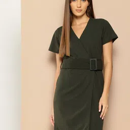 her by invictus Belted Wrap Dress-image-71