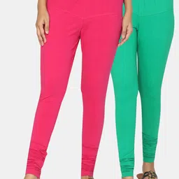 TSG Bliss Women Pack of 2 Bio Wash Churidar Leggings-picture-24