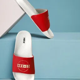 HRX by Hrithik Roshan Men Printed Sliders image 1