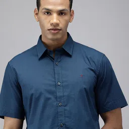 Van Heusen Sport Slim Fit Micro Checks Pure Cotton Casual Shirt-picture-40
