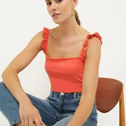 DOROTHY PERKINS Ruffles Square Neck Cami Top-picture-42