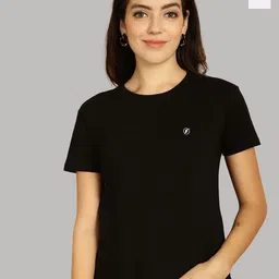 Friskers Women Black & White 2 Slim Fit T-shirt-picture-37