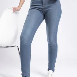 glitchez Women Skinny Fit Light Fade Stretchable Jeans-picture-14