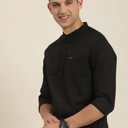 HERE&NOW Men Solid Slim Fit Opaque Casual Shirt-picture-16