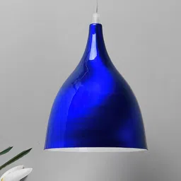 Homesake Blue Solid Glossy Spinning Hanging Light-image-35