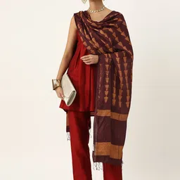 ArtEastri Pure Silk HandWoven Shibori Dupatta-picture-24