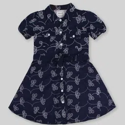 INCLUD Girls Floral Embroidered Puff Sleeves Shirt Dress-picture-50