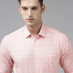 Arrow Original Slim Fit Checked Pure Cotton Formal Shirt-image-42