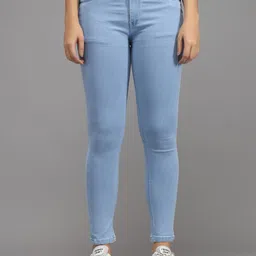 BAESD Girls Skinny Fit Mid-Rise Clean Look Cotton Jeans-picture-15