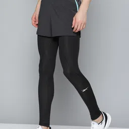 Reebok Men Black Solid Workout Ready Compression Tights-picture-29