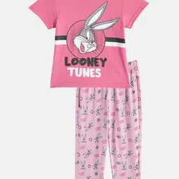 Here&Now X Denikid Girls Looney Tunes Printed Pure Cotton T-shirt with Leggings-picture-55