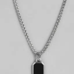 PARIS HAMILTON Silver-Plated Geometric Pendant with Chain-picture-39