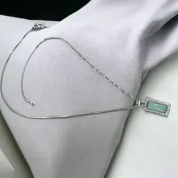 Kord Store Rhodium-Plated AD Studded Pendant with Chain-picture-16