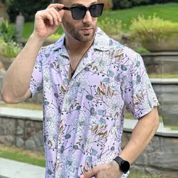 GRITSTONES Men Smart Floral Opaque Printed Casual Shirt-image-32