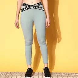 Berrylush Women Sea Green Printed All in the Details Tights-picture-23