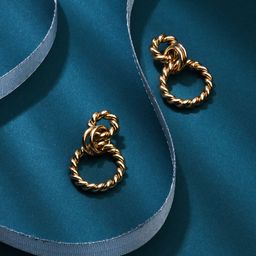 Accessorize Gold-Toned Contemporary Drop Earrings-picture-46