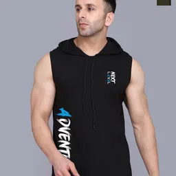 SLOWLORIS Men Pack Of 2 Hooded Graphic Printed T-shirts-image-41