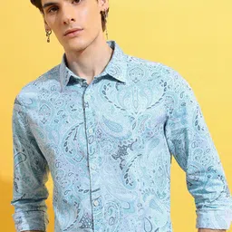 HIGHLANDER Men Slim Fit Printed Shirt-picture-17