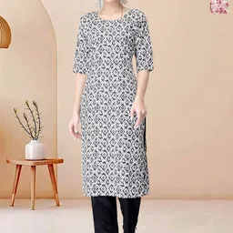 Moda Rapido Pack of 2 Printed Straight Kurta with Trousers-picture-11