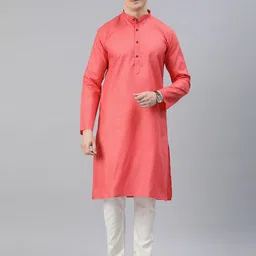 ADBUCKS Men Regular Pure Cotton Kurta with Churidar-picture-38