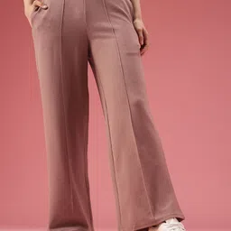 DressBerry Women Flared High-Rise Trousers-image-60