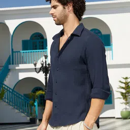 Campus Sutra Men Comfort Opaque Printed Casual Shirt-image-85