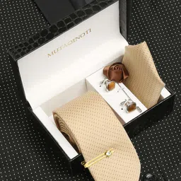 MUTAQINOTI Men Silk Necktie Accessory Gift Set-picture-11