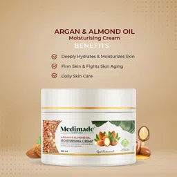 Medimade Argan & Almond Oil Moisturising Cream 200gm image 5