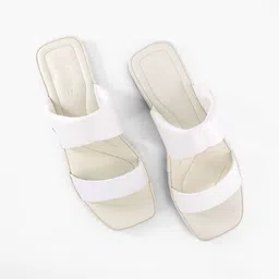 BIRDHOUSE Chidiya Slides Women Open Toe Flats With Embroidered image 3