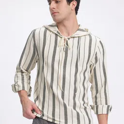 glitchez Stripes & Chill Hooded Shirt image 5