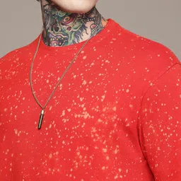 R.Code by The Roadster Life Co. Tie and Dye Printed Relaxed Fit T-shirt image 2