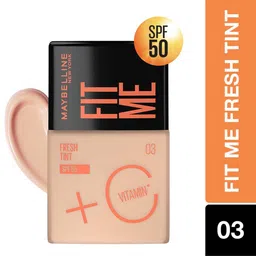 Maybelline New York Fit Me SPF 50 Fresh Tint 30ml- 03 & Baby Lips Balm 4g- Pink Lolita image 2